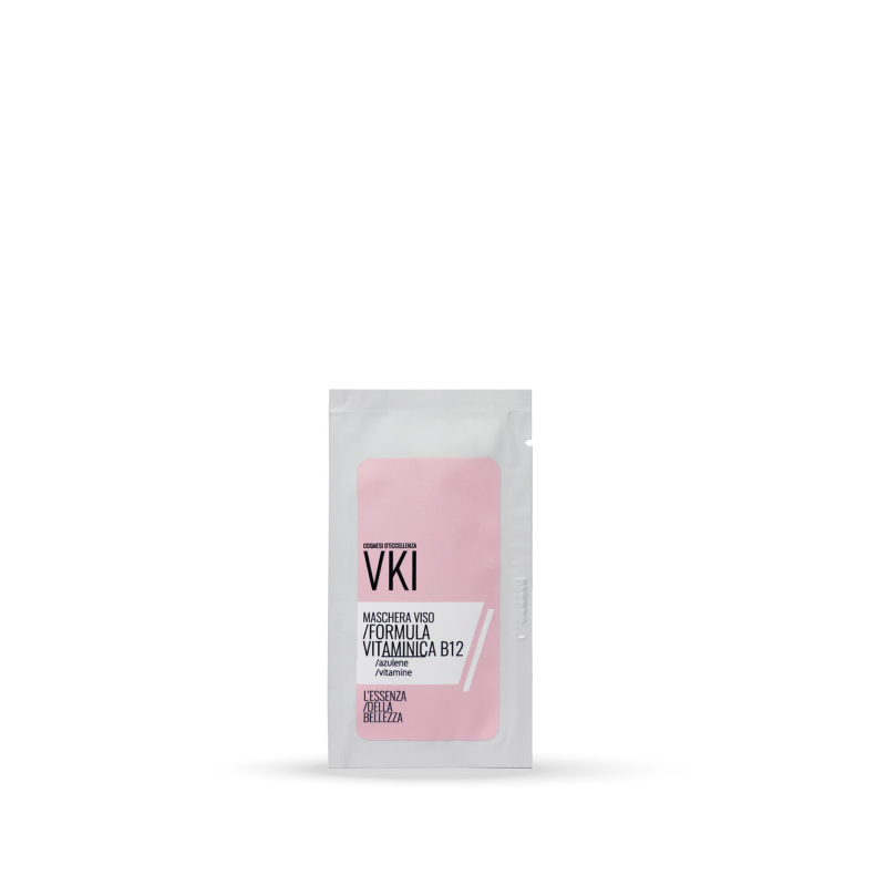 Maschera formula B12 / cyanocobalamina B12 e jaluronico 3D