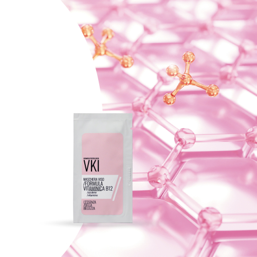 Maschera formula B12 / cyanocobalamina B12 e jaluronico 3D
