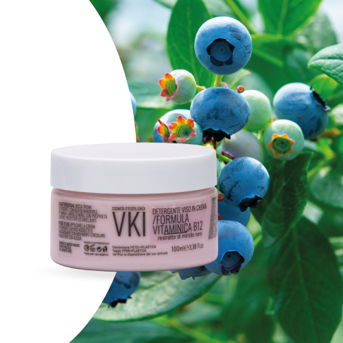 Crema detergente B12 / estratto di mirtillo nero