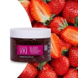 gel scrub zucchero/semi di fragola incorporati in un gel